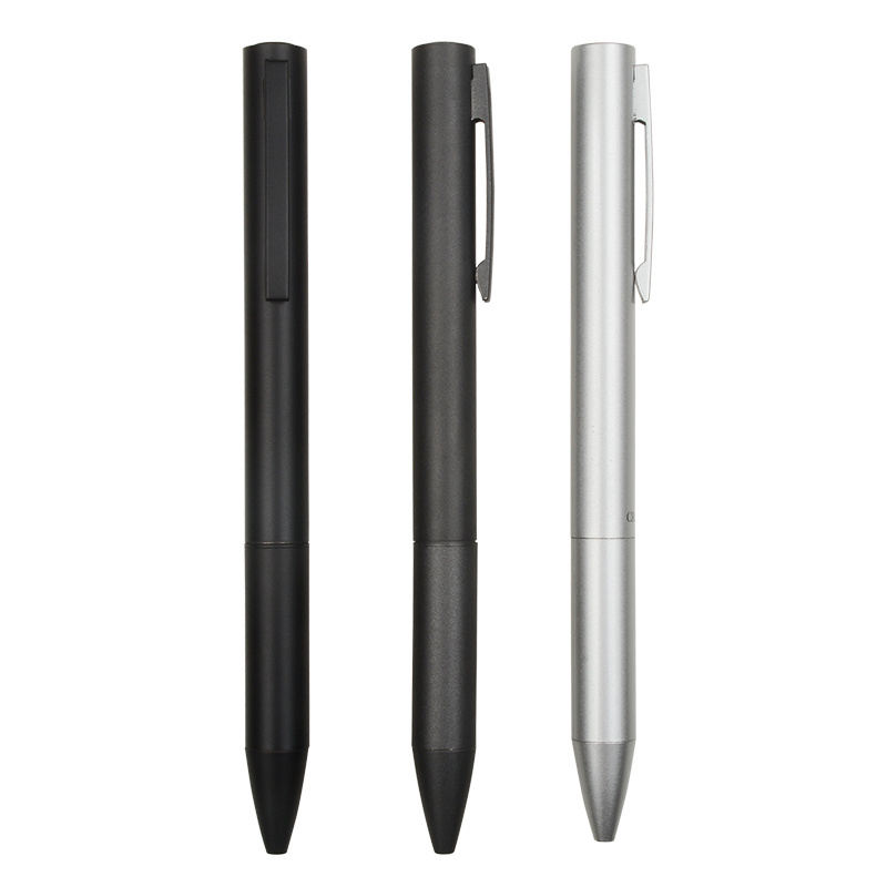 Promotion Logo Metal Pen Custom Luxury Metal Ballpen,Twist Ball Point Pen Black Metal with Box