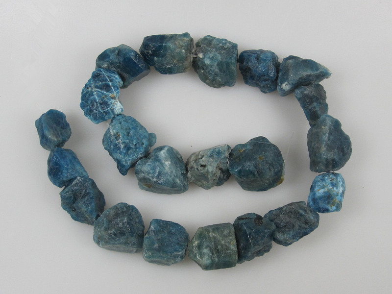 Natural gemstone beads dark Blue Kyanite rough tumbled nuggets kyanite