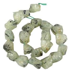 wholesale Natural Green Garnet polished rough nuggets gemstone for sale