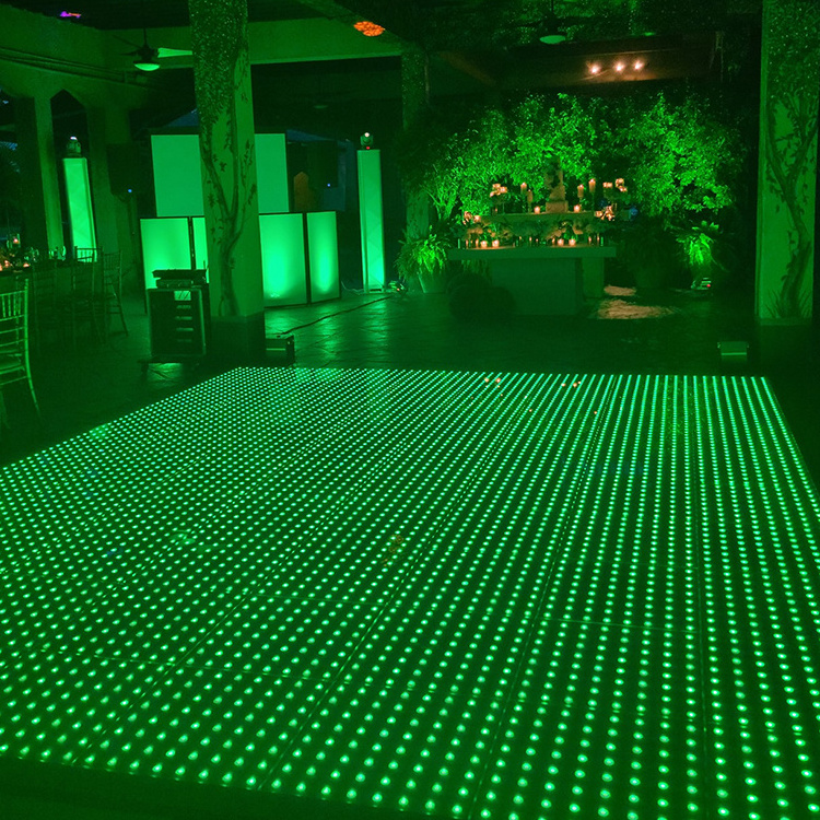 outdoor event disco dj night club digital magnetic pixel colorful  light led dance floor