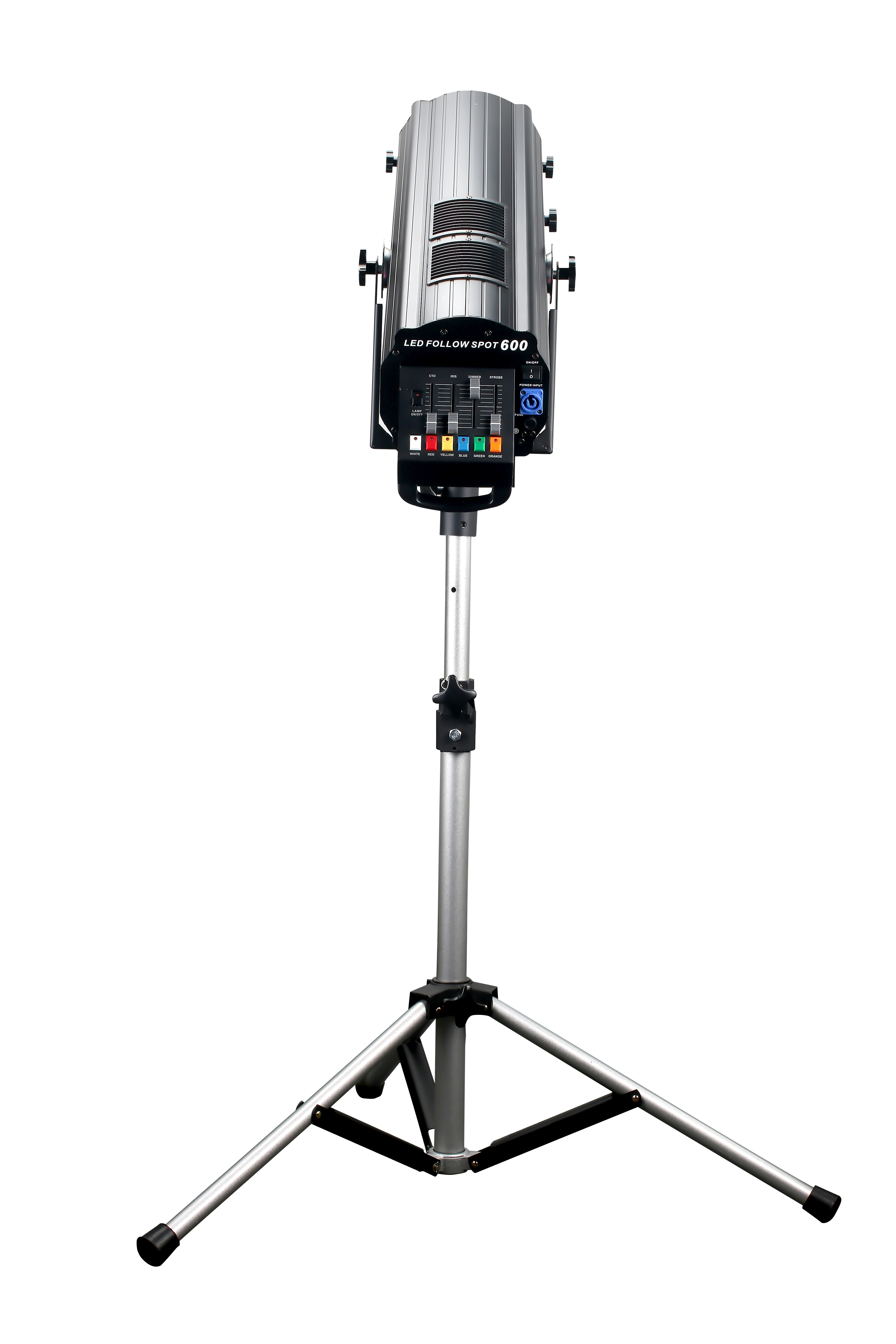 High quality 3200K-5600K zoom 600W Manual LED Follow Spotlight for TV studio show stage lighting equipment