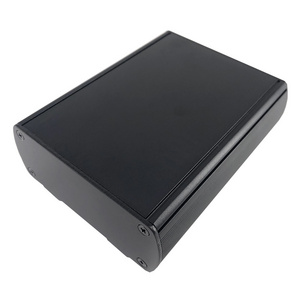 Vange black power supply enclosure case 80*35*100mm aluminum instrument housing