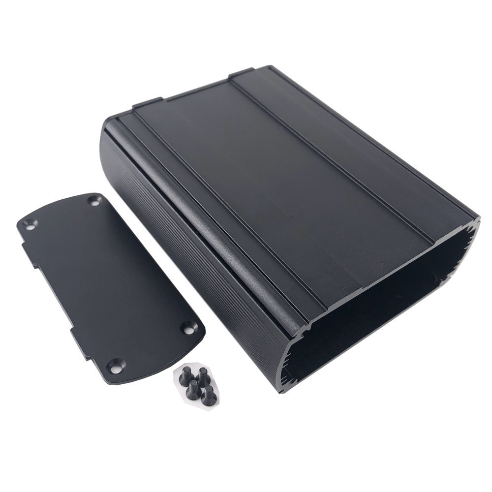 Vange black power supply enclosure case 80*35*100mm aluminum instrument housing