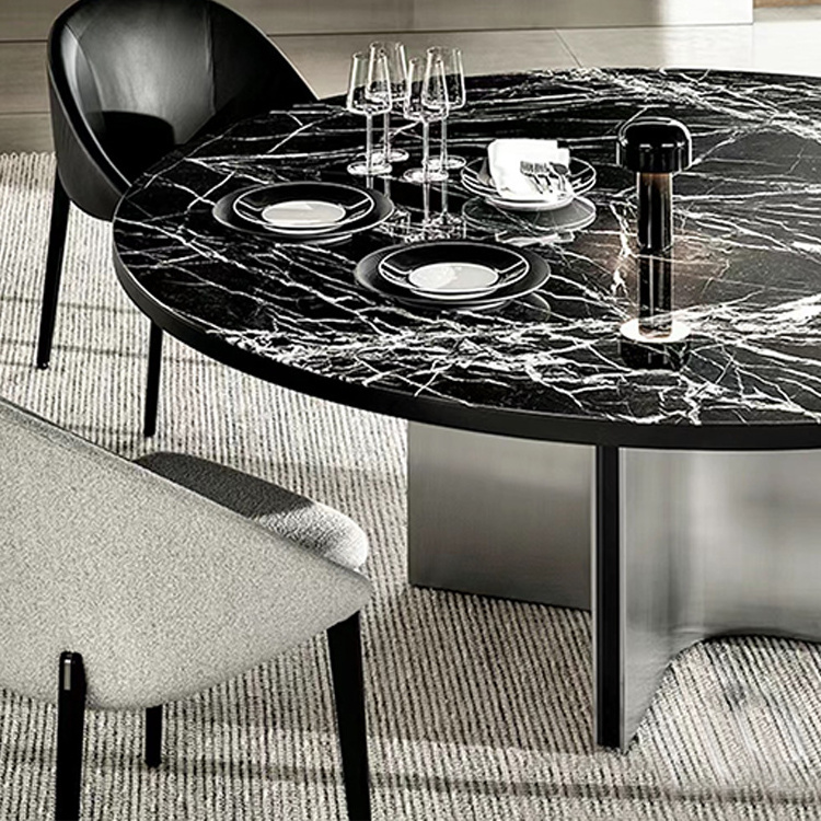 Iron aluminum dining coffee metal tulip cast wholesale black table base for marble