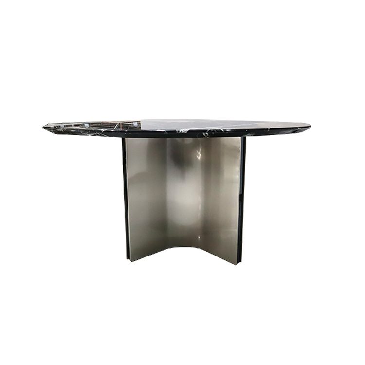 Iron aluminum dining coffee metal tulip cast wholesale black table base for marble