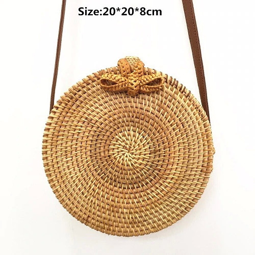 Vietnam Wholesale Beatiful Handwoven Straw Rattan Shoulder Bag Women Bags For Girls Women With Reasonable Price