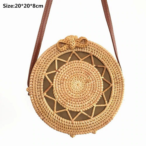 Vietnam Wholesale Beatiful Handwoven Straw Rattan Shoulder Bag Women Bags For Girls Women With Reasonable Price