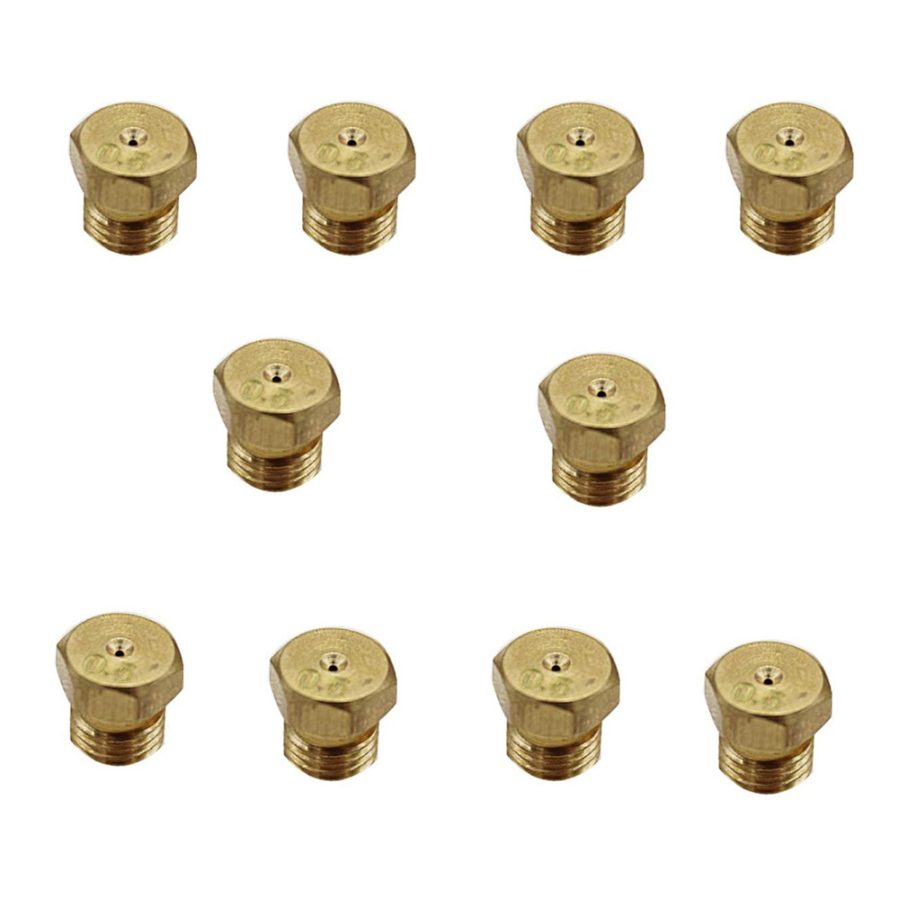 Good Price Stove Burners Parts Brass Jet Nozzles Tip Lpg Propane Fuel Injectors Gas Burner Nozzle