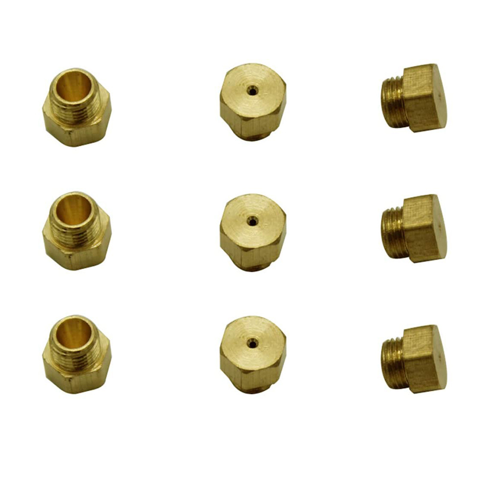 Good Price Stove Burners Parts Brass Jet Nozzles Tip Lpg Propane Fuel Injectors Gas Burner Nozzle