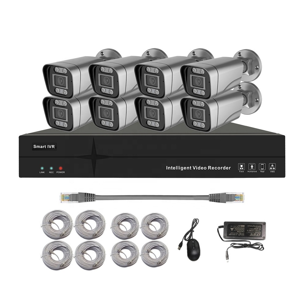 Ultra HD 4K Security Camera Manufacturer High Quality AI Home Camera CCTV Surveillance System 4/8/16CH NVR CCTV System