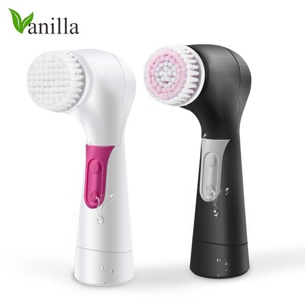 Electric Face Scrubber Exfoliating Usb Charging IPX7 Waterproof Rechargeable Silicone Rotating Washer Facial Cleansing Brush