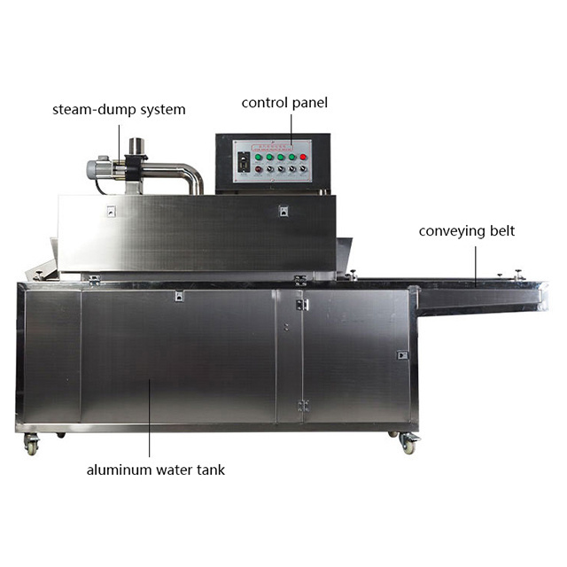 Automatic shrinking sealing packaging machine heat steam shrink film tunnel bottle jar sleeve wrapping machine