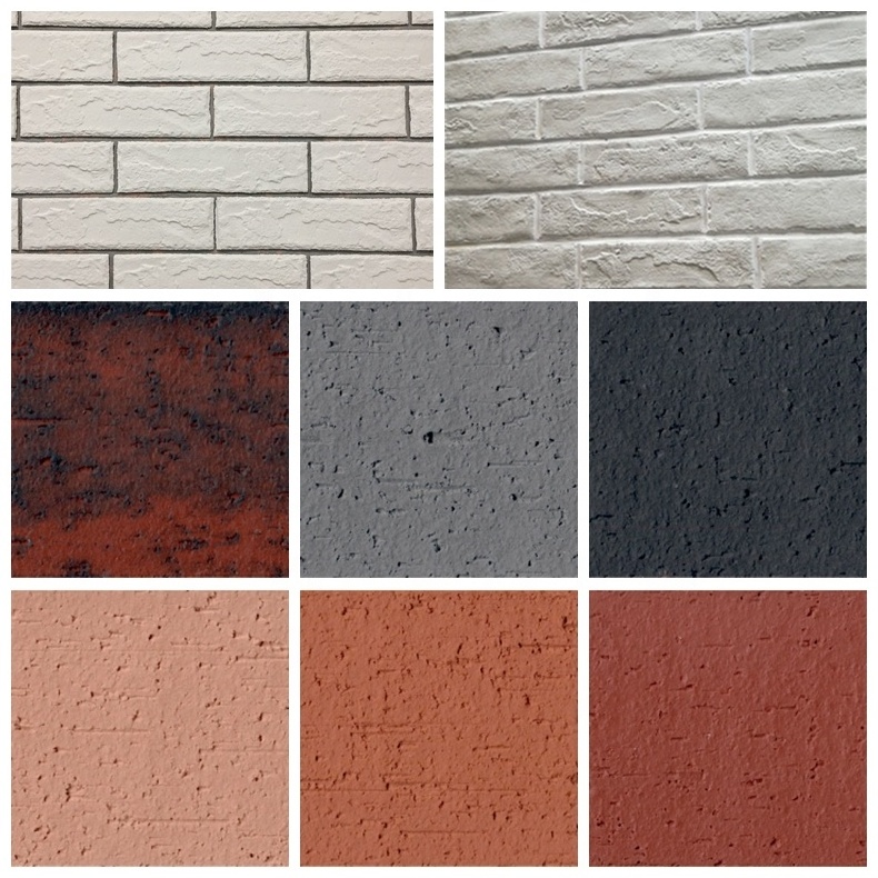 Lightweight soft surface artificial stone flexible split brick tiles for wall decoration