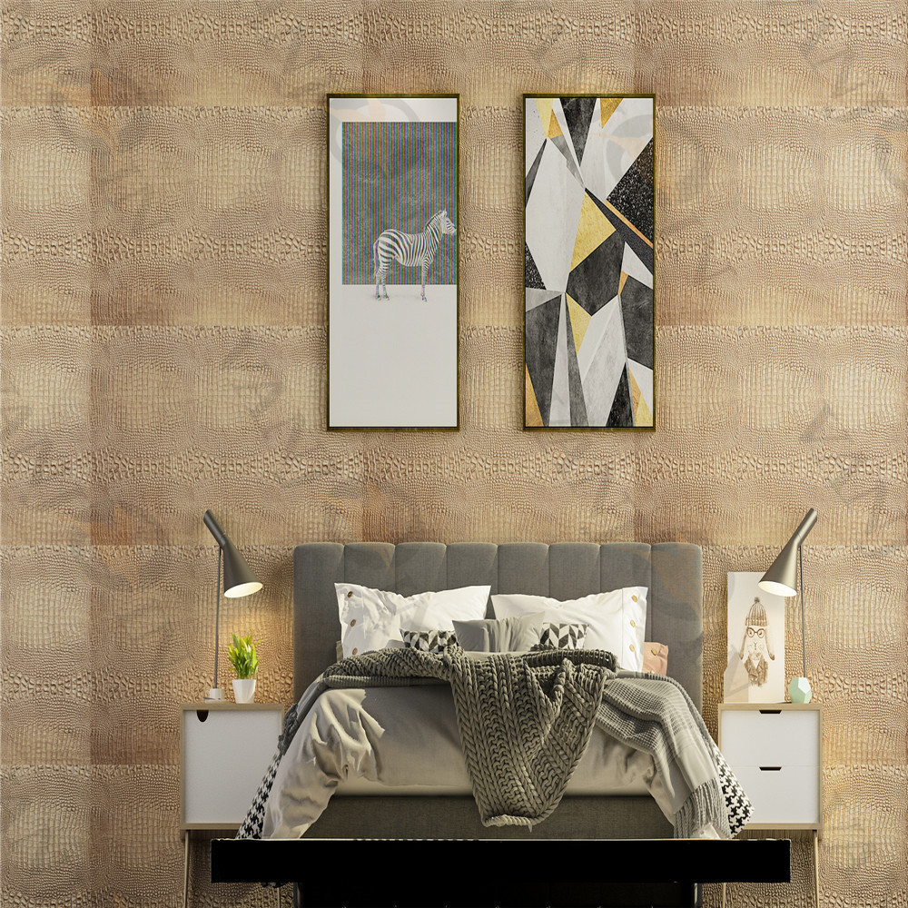 High quality  Faux leather tiles 3D wall panels wallpaper for Interior Wall Decoration Material