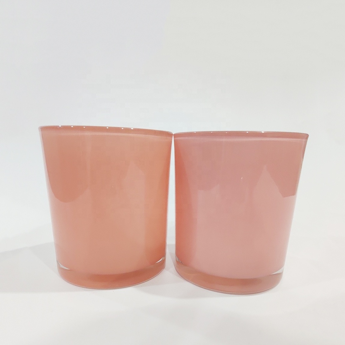 Custom Wholesale Matte Candle Vessels 8oz 10oz 14oz  Large Empty Candle Container Frosted Candle Holder With Bamboo Lid