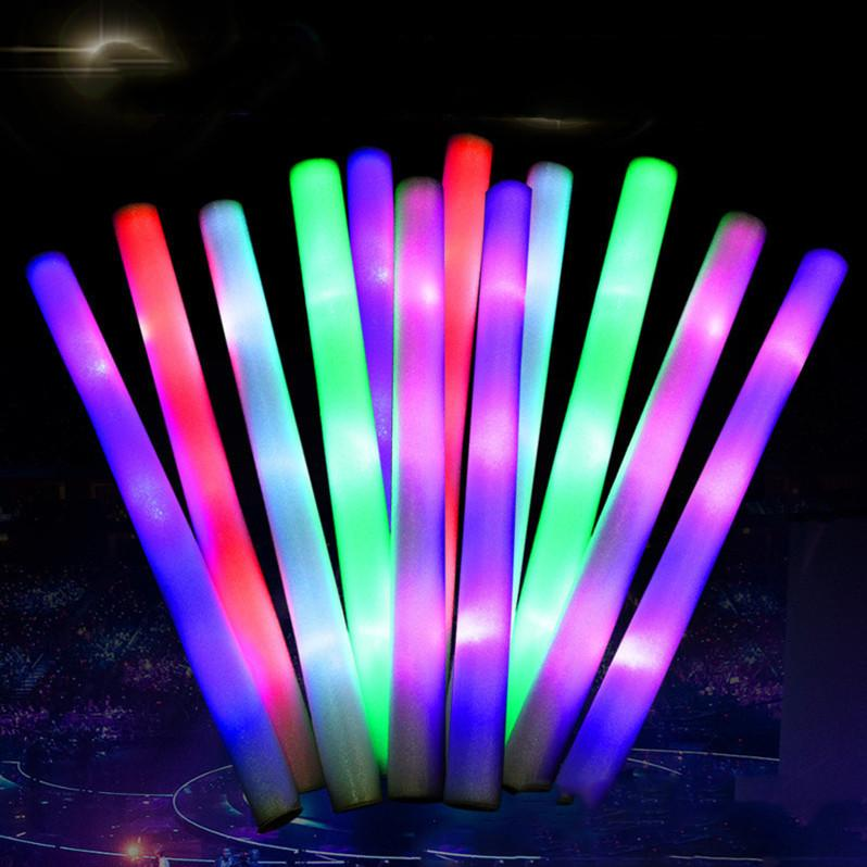 Transparent LED Party supply concert foam shape flashing glow light stick LED light stick