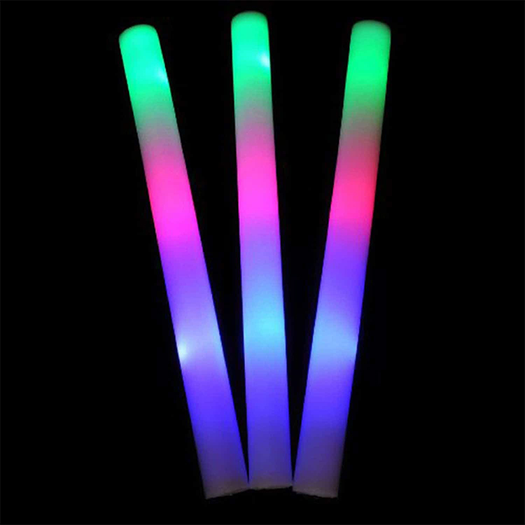 Transparent LED Party supply concert foam shape flashing glow light stick LED light stick