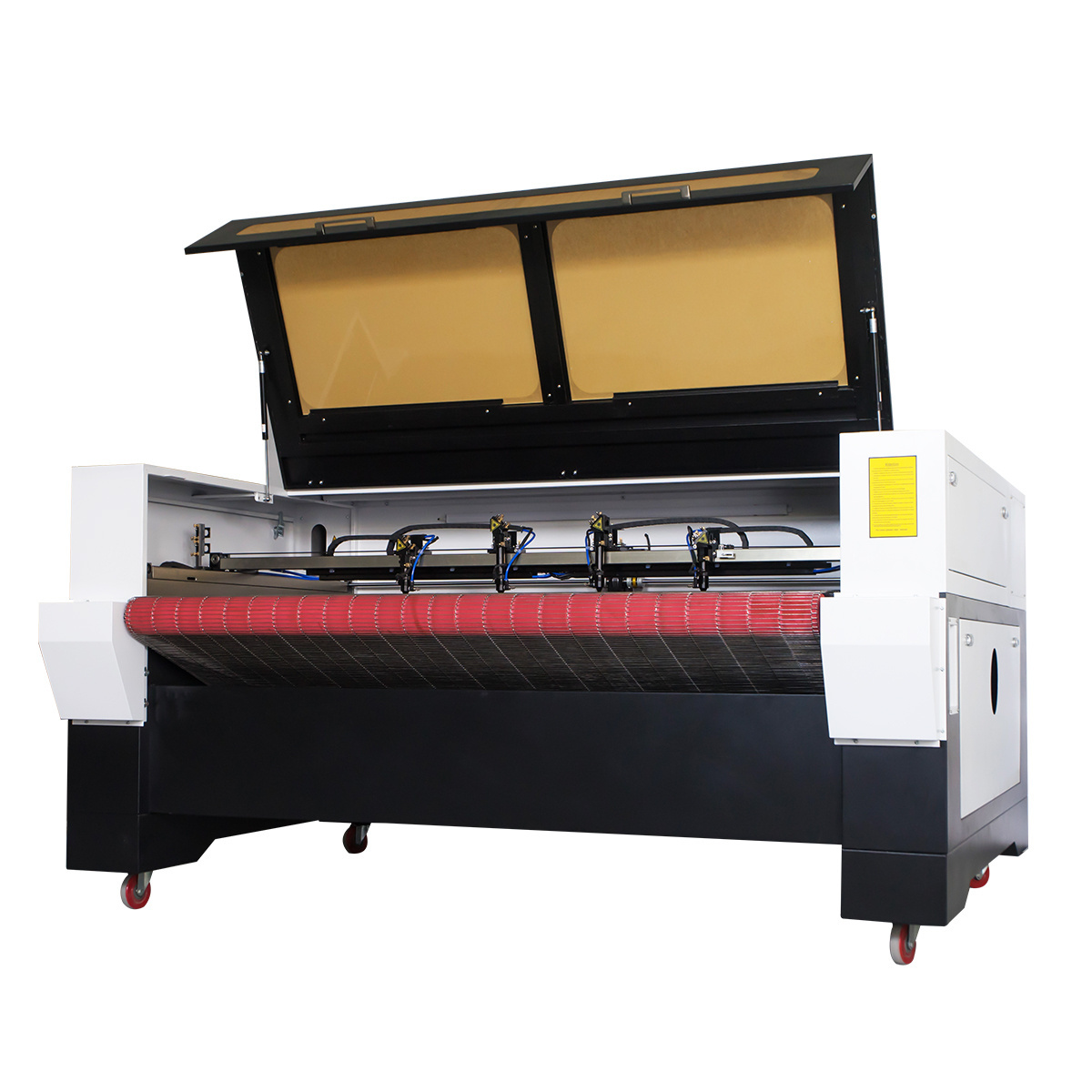 CNC 2 heads 4 heads Fabric cloth Co2 laser cutting engraving machine