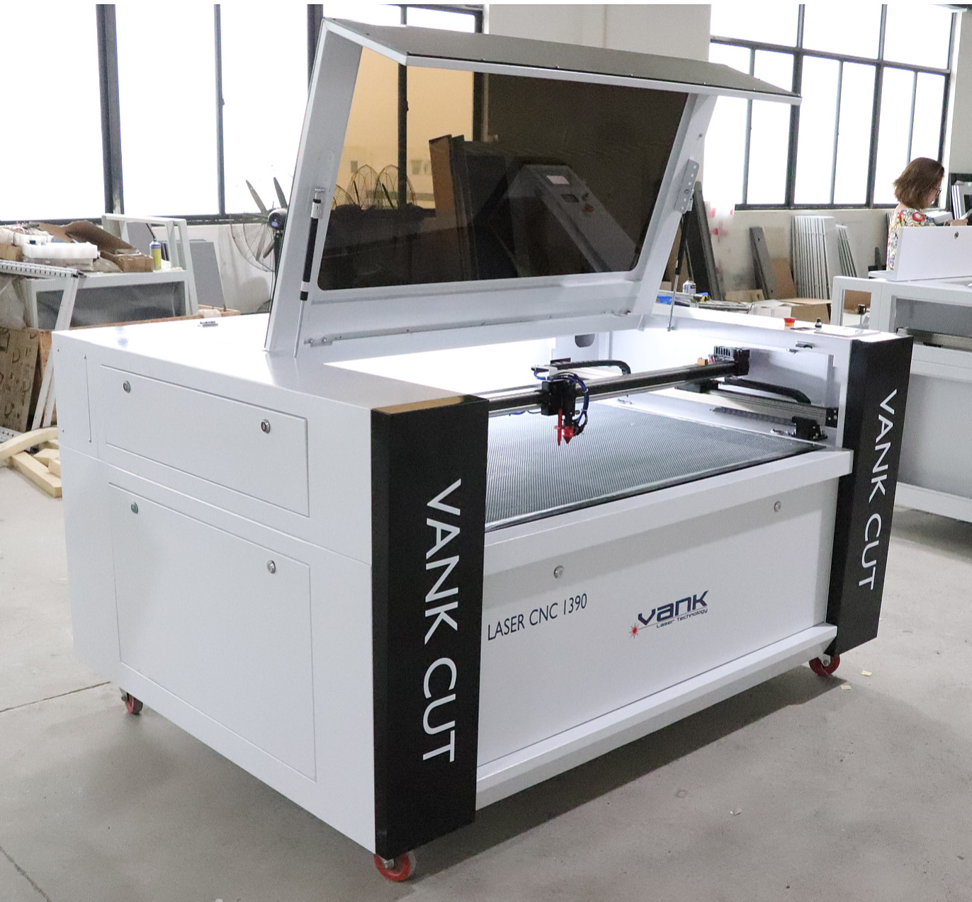 VankCut-1390 European Standard 150W CO2 wood laser cutting engraving machine