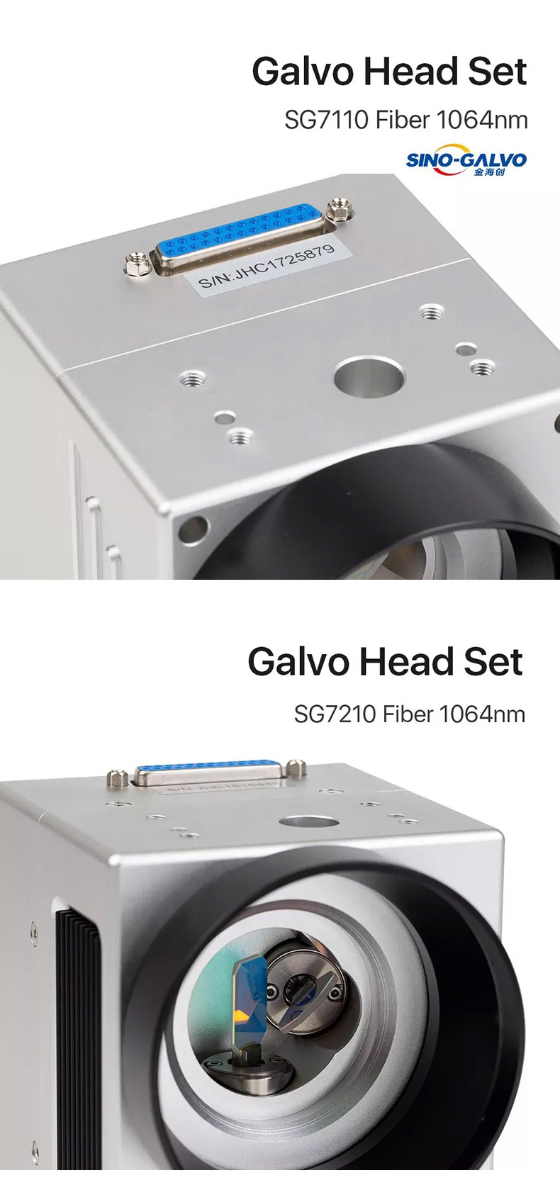 SG7110 laser galvo head 10mm galvo scan head Galvanometer galvo head for fiber laser marking machine