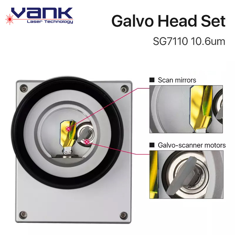 SG7110 laser galvo head 10mm galvo scan head Galvanometer galvo head for fiber laser marking machine