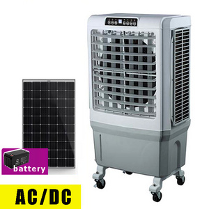 vietnam evaporative air cooler 220V 12V AC/DC air conditioner 45L water tank solar evaporative cooling system cooler fan