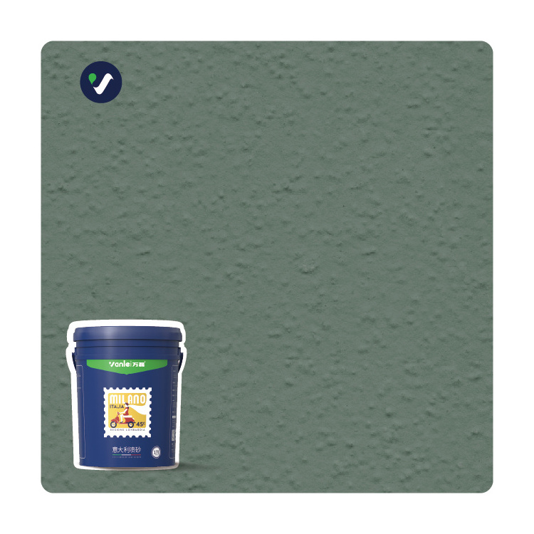 Wanlei Exterior Wall Italian Colored Sand Inorganic Fireproof Fire Retardant Coating Paint