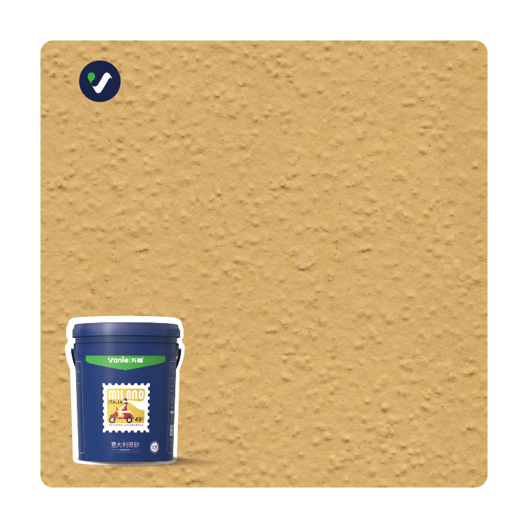 Wanlei Exterior Wall Italian Colored Sand Inorganic Fireproof Fire Retardant Coating Paint