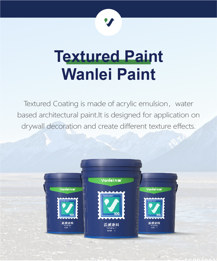 Wanlei Water-based Texture Stucco Paint Exterior Wall graffiato paint