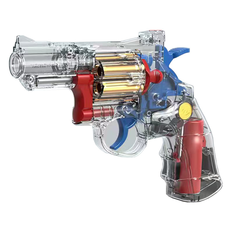 Shooting battle game Soft bullets toys pistols gun Revolvers 6-SH Pulse Wrap Hammer Action Priming Rotating Drum for Children