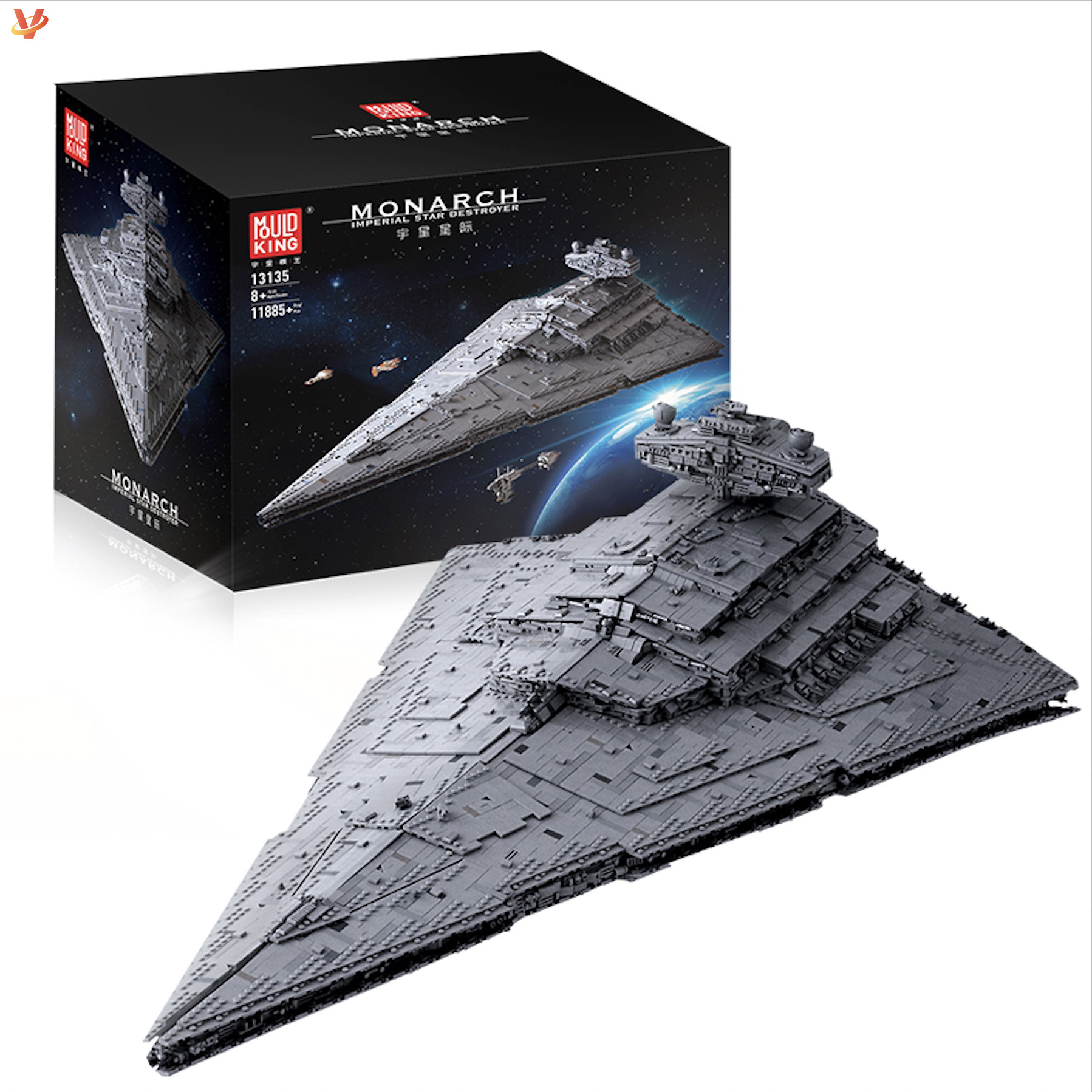 13135 Mould King 11885 pcs Imperial Star Destroyer Educational DIY Assembly Bricks Warship Technic Building Blocks Set Toys