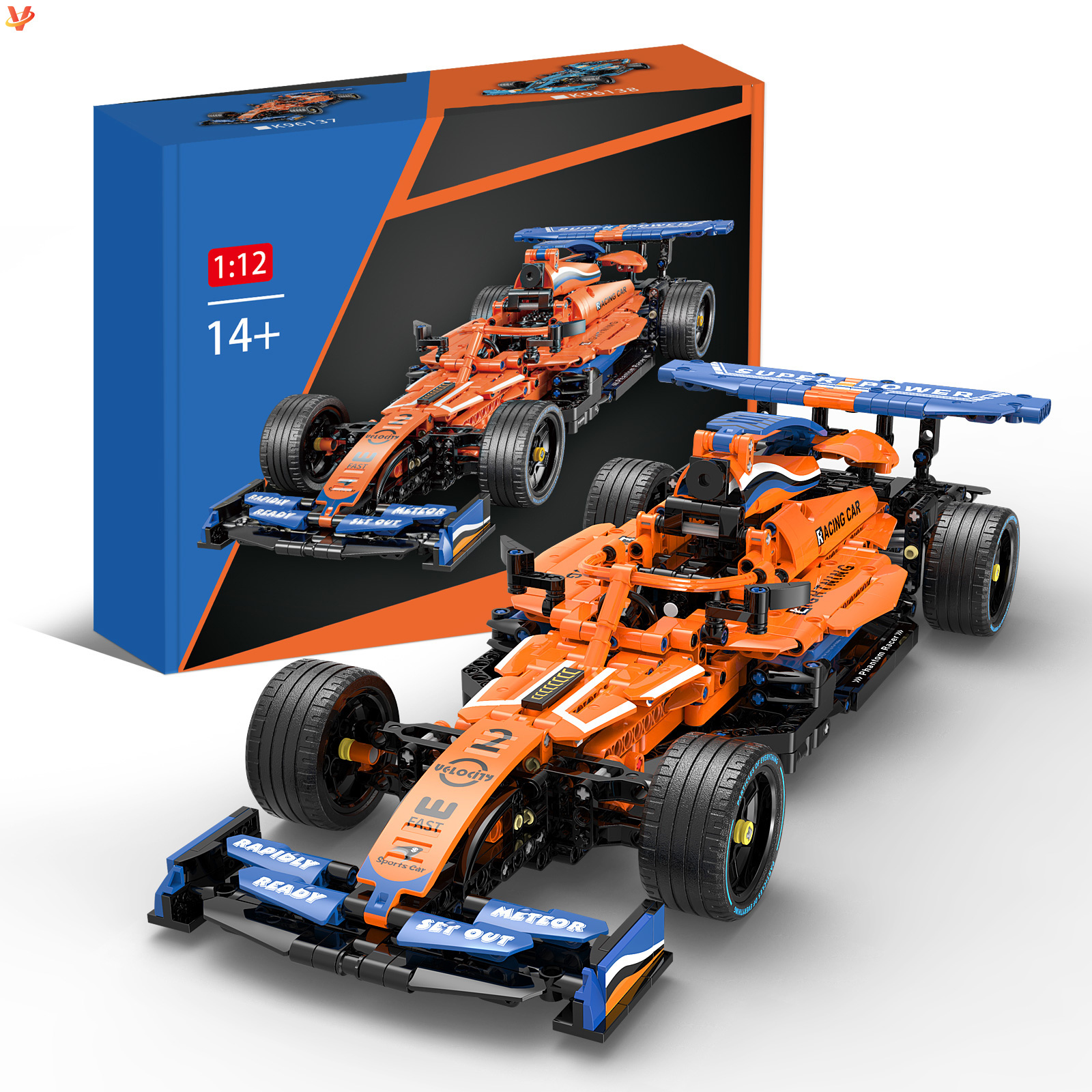 2024 Super Sport Car MCL33 Stacking Model Vehicle Bricks Creative Fast Sports Speed Car Building Blocks Toy kits for Boys