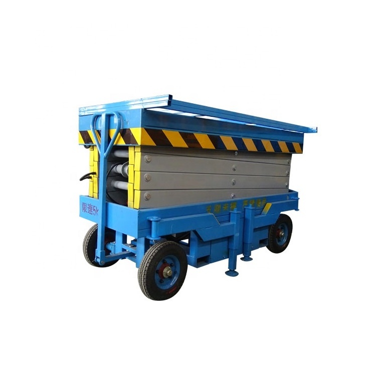 CE certificate 6m height hydraulic mobile scissor lift mini scissor lift table electric scissor lift platform for aerial work