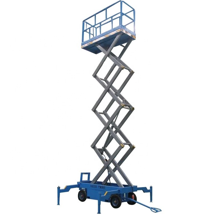 CE certificate 6m height hydraulic mobile scissor lift mini scissor lift table electric scissor lift platform for aerial work