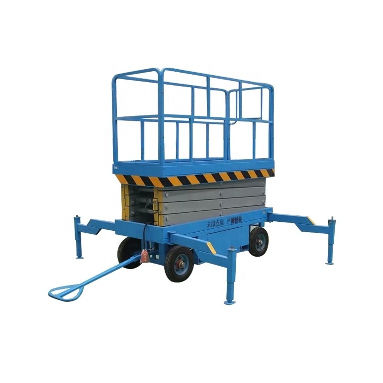 CE certificate 6m height hydraulic mobile scissor lift mini scissor lift table electric scissor lift platform for aerial work