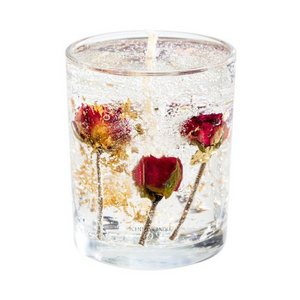 Home Decoration Transparent Gel Wax Candles Glass Cup Aromatherapy Scented Candles/Candels