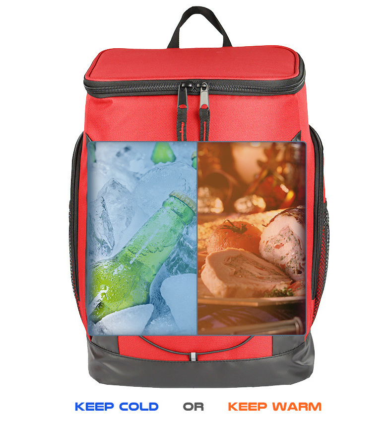 Custom PEVA Insulation Cooler Bag Food Delivery Backpack Beer Wine Food Drink Waterproof Rucksack Ice Pack Picnic Bags