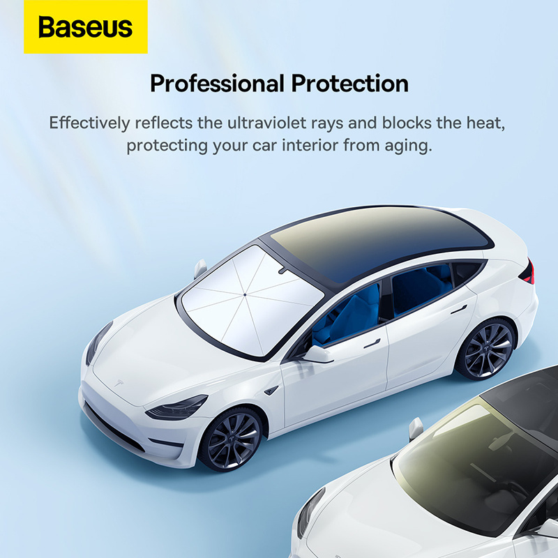 Baseus Car Windshield Sunshades Cover Foldable Doubled Layered Sun Shade Umbrella