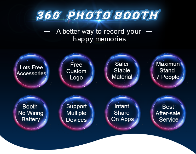 360 photo booth props pvc 360 photobooth with software 115cm with travel case package 68cm mini 360 video booth