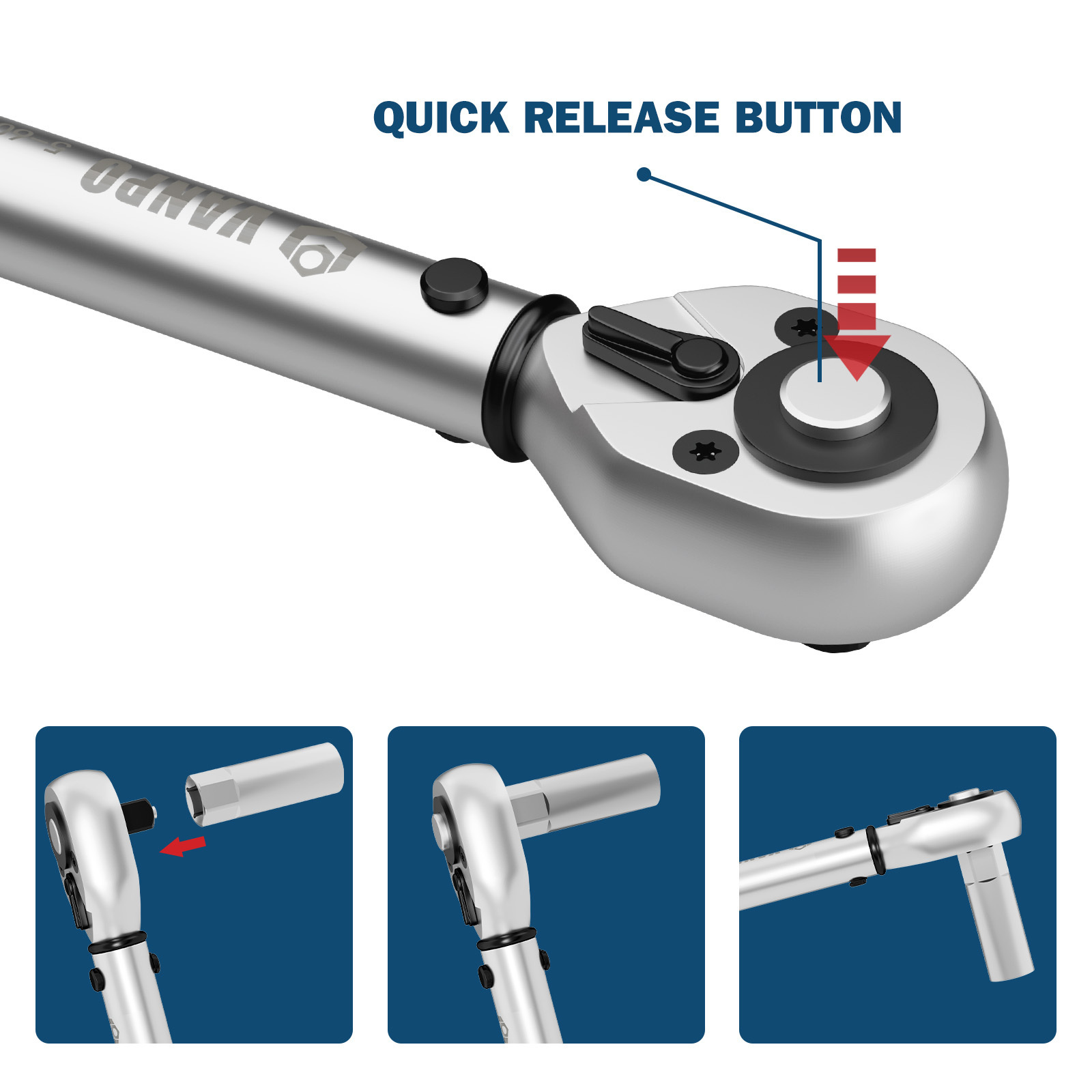 Power Torque Wrench 1/2 1/4 3/8 lightweight adjustable wrench