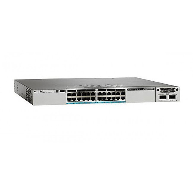 Used WS-C3850-24XU-S 3850 series Stackable 24 100M/1G/2.5G/5G/10G UPoE ports switch