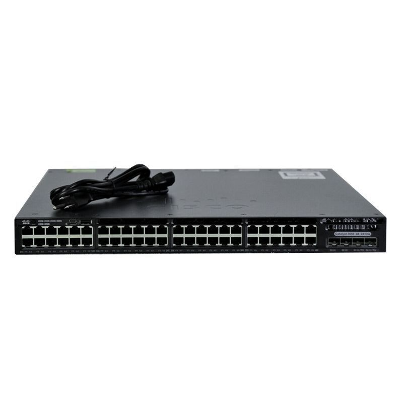 Original Used 3650-48TD-S 3650 Series Network Switch 48 Gigabit Ethernet Ports, 2x 10G SFP+ Uplinks, Layer 3, Stackable