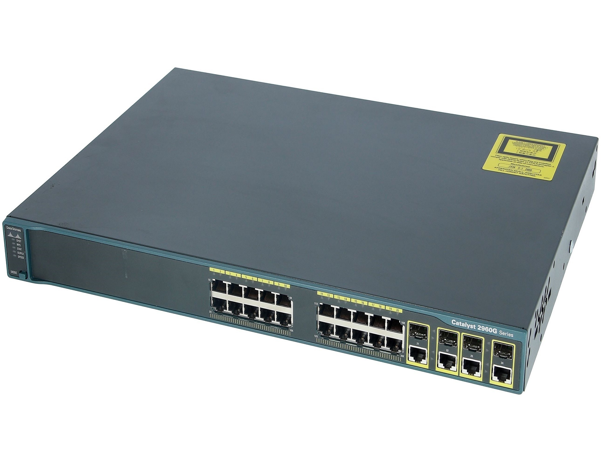 24 port 10/100/100 + 4T/SFP Gigabit Switch WS-C2960G-24TC-L