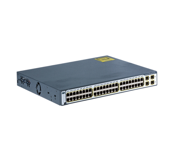 C3750 series  48ports POE  managed network switch  WS-C3750-48PS-S