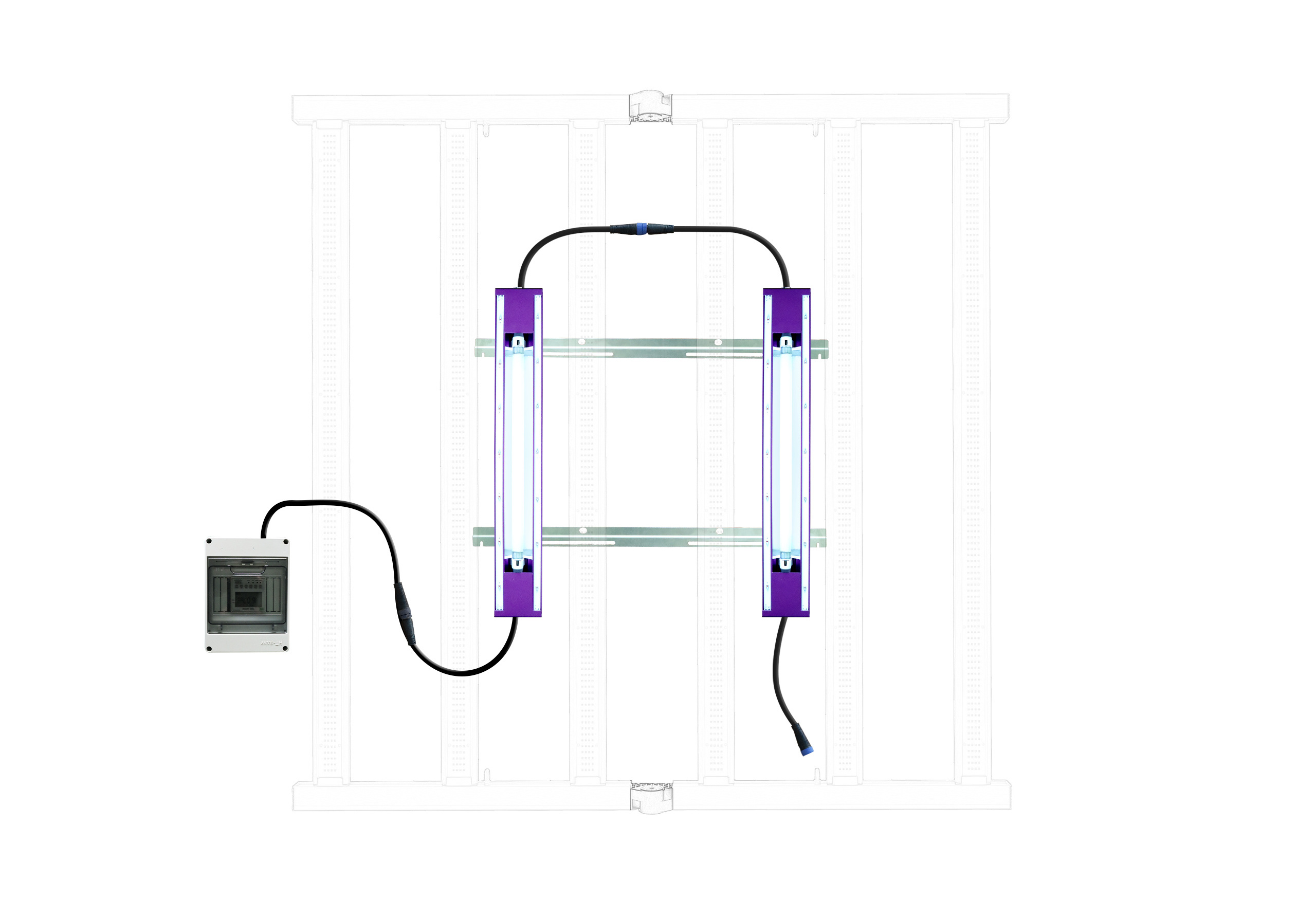 UVA UVB UV IR LED Grow Light Bar with Time Switch Control Far Red Bloom Light High Efficiency Grow Light