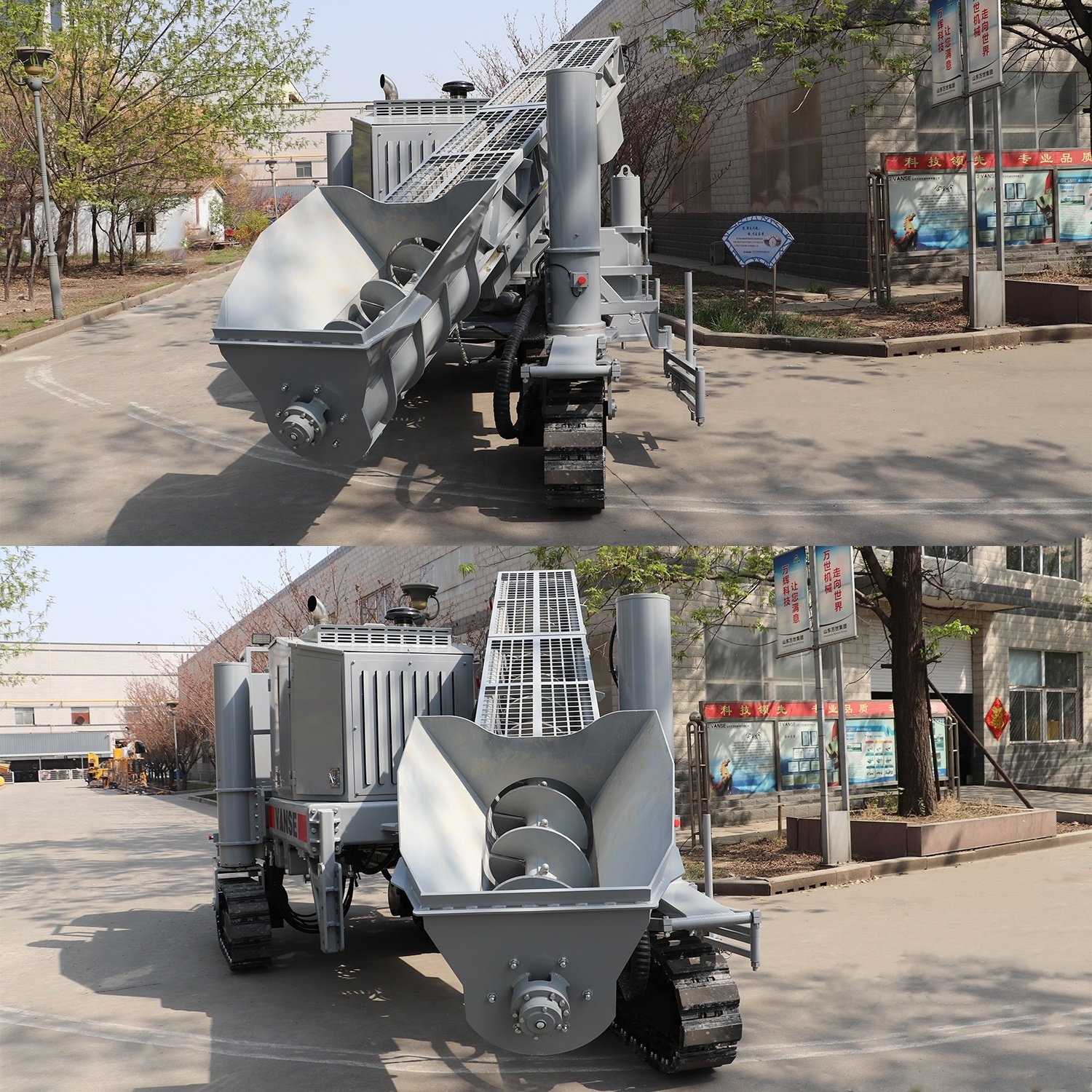 Concrete Paving Slip Form Machine Road Concrete Curb Slipform Machine Kerb Stone Drainage Ditch Curb Roadside Machinery