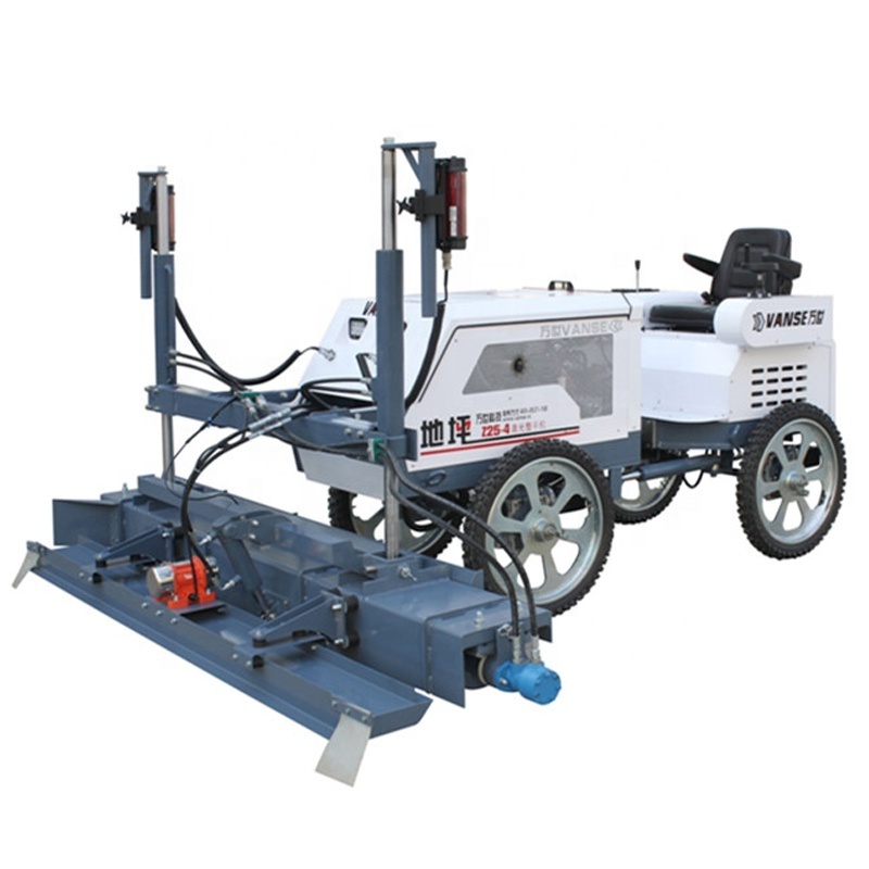 VANSE YZ25-4 Four Wheel Vibratory Concrete Laser Screed Leveling Machine Concrete Floor Self-Leveling Laser Screed Machine