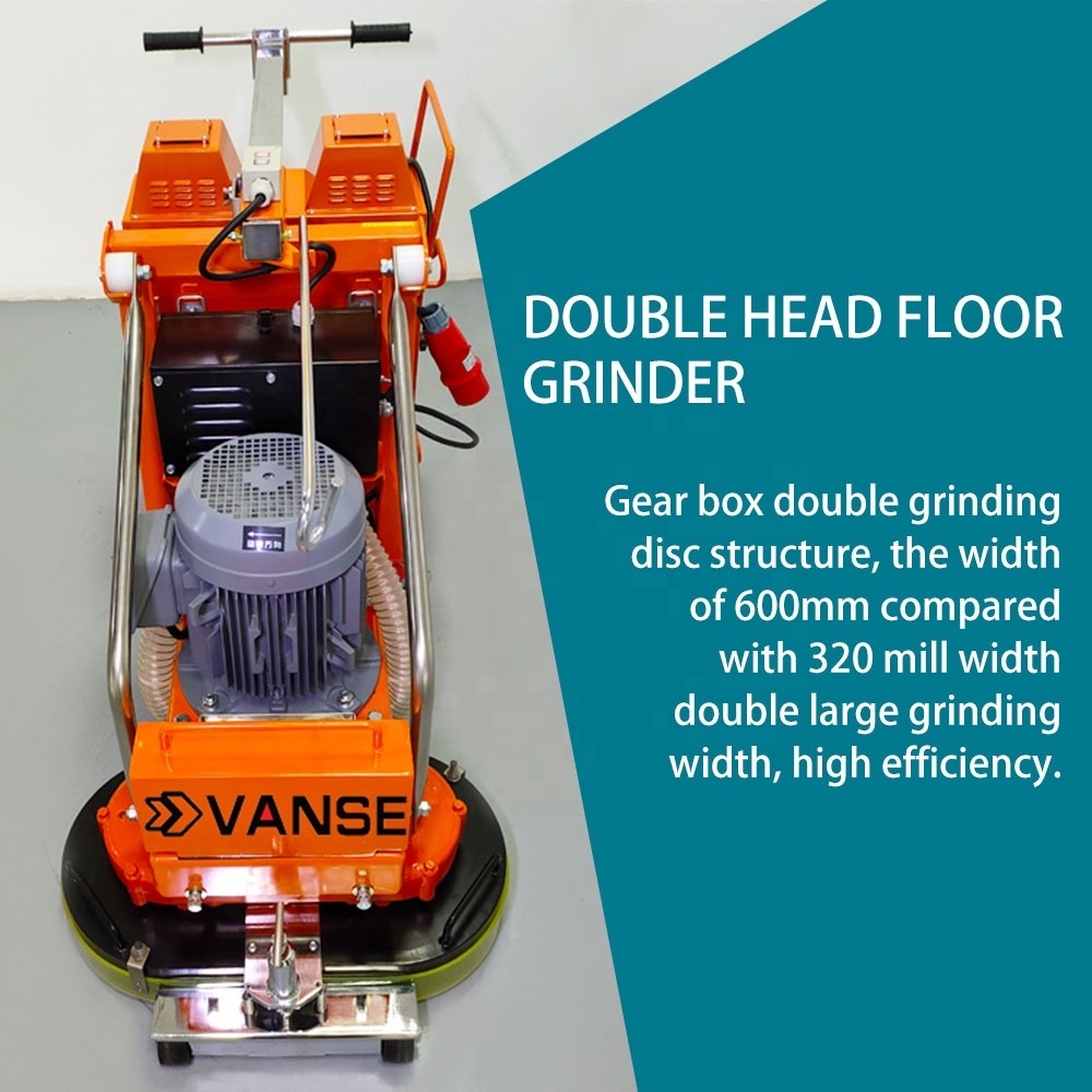 VS-600D Grinding Machine Concrete Terrazzo Polished Concrete Floor Grinder Diamond Epoxy Floor Grinder For Sale