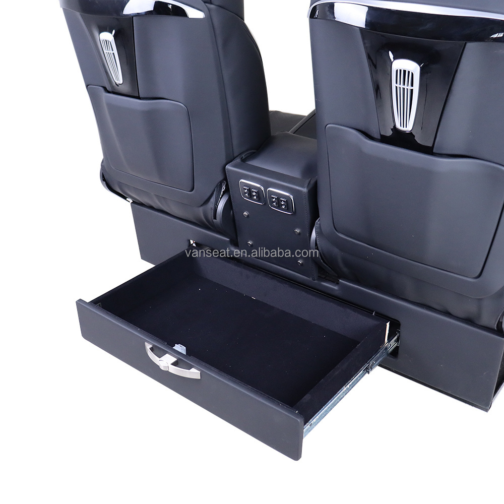 Manufacturer Luxury Electric recliner Van rear Back Seats VIP Conversion Camper Van bed seat for Vito V class Sprinter