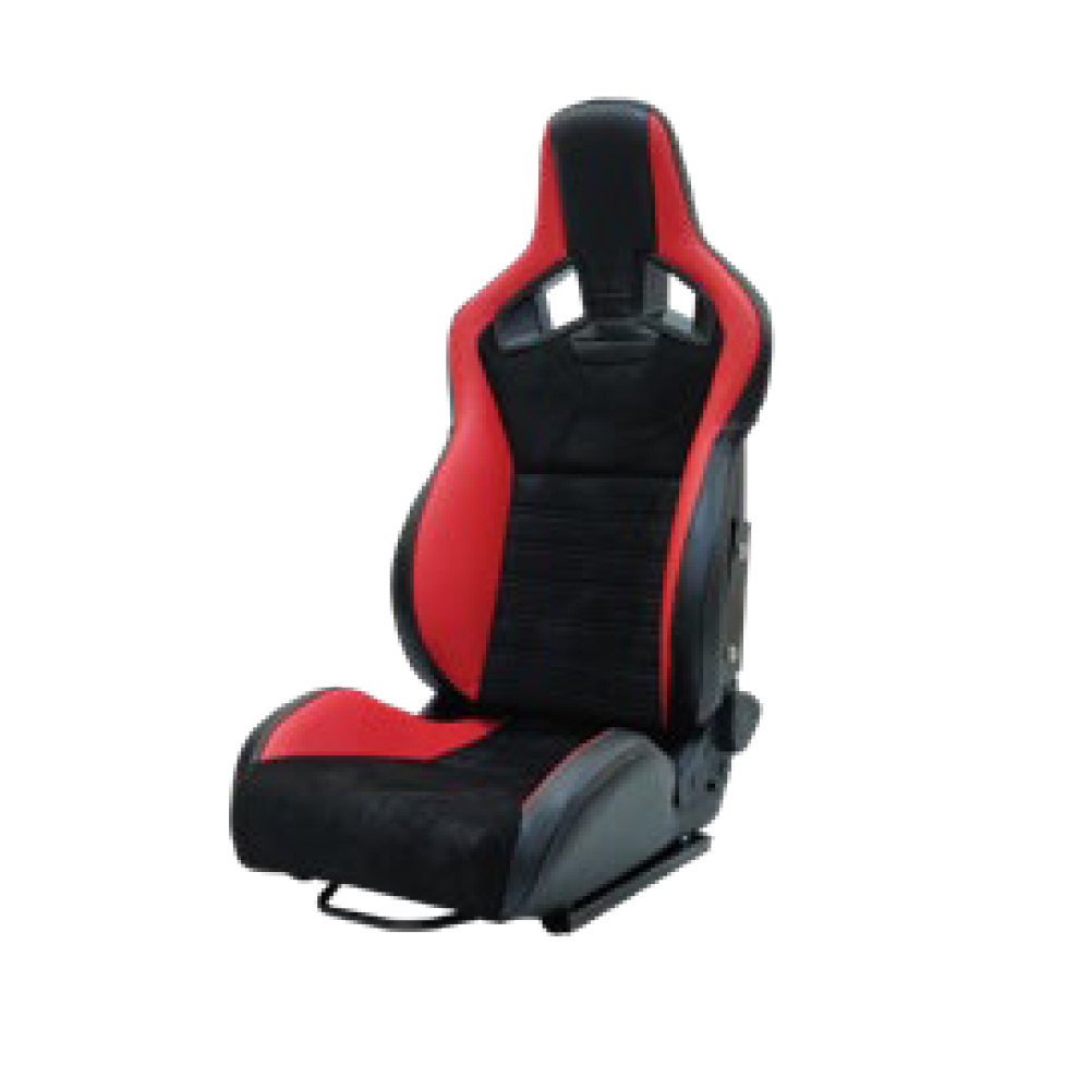 Factory popular PVC plaid recaro racing seat car single adjustment bucket sports seat universal for Gaming Chairs